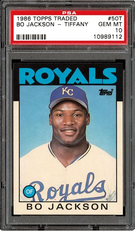 bo jackson topps baseball card|1986 Topps Traded Bo Jackson 